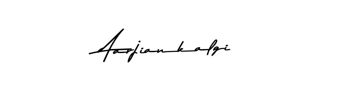 Make a beautiful signature design for name Aarjiankalgi. With this signature (Asem Kandis PERSONAL USE) style, you can create a handwritten signature for free. Aarjiankalgi signature style 9 images and pictures png