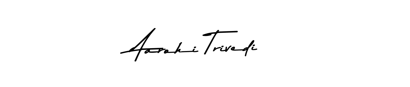 Aarohi Trivedi stylish signature style. Best Handwritten Sign (Asem Kandis PERSONAL USE) for my name. Handwritten Signature Collection Ideas for my name Aarohi Trivedi. Aarohi Trivedi signature style 9 images and pictures png