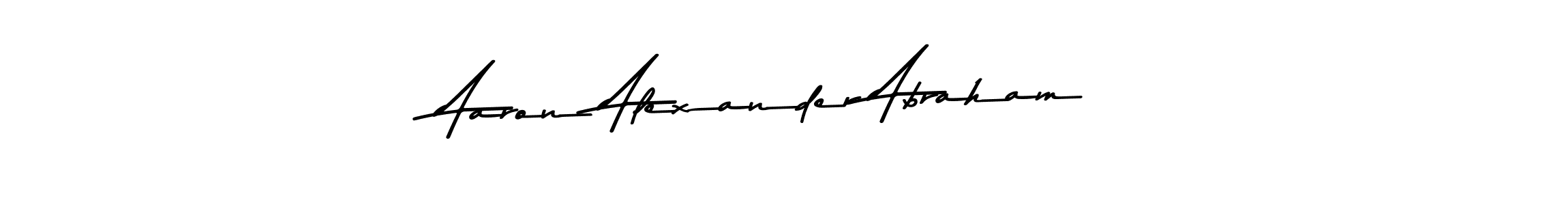 The best way (Asem Kandis PERSONAL USE) to make a short signature is to pick only two or three words in your name. The name Aaron Alexander Abraham include a total of six letters. For converting this name. Aaron Alexander Abraham signature style 9 images and pictures png