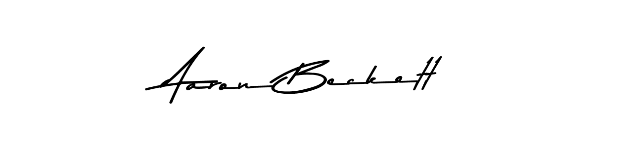 Design your own signature with our free online signature maker. With this signature software, you can create a handwritten (Asem Kandis PERSONAL USE) signature for name Aaron Beckett. Aaron Beckett signature style 9 images and pictures png