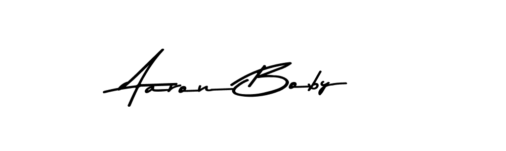 Create a beautiful signature design for name Aaron Boby. With this signature (Asem Kandis PERSONAL USE) fonts, you can make a handwritten signature for free. Aaron Boby signature style 9 images and pictures png