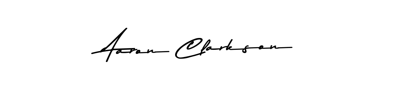 Aaron Clarkson stylish signature style. Best Handwritten Sign (Asem Kandis PERSONAL USE) for my name. Handwritten Signature Collection Ideas for my name Aaron Clarkson. Aaron Clarkson signature style 9 images and pictures png