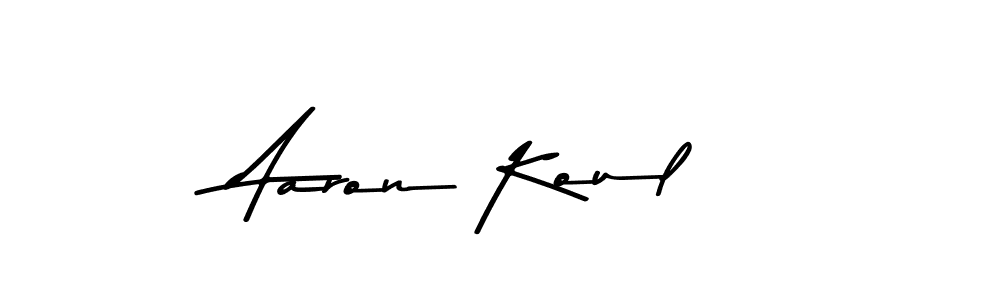 You can use this online signature creator to create a handwritten signature for the name Aaron Koul. This is the best online autograph maker. Aaron Koul signature style 9 images and pictures png