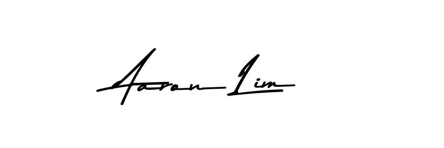 How to make Aaron Lim name signature. Use Asem Kandis PERSONAL USE style for creating short signs online. This is the latest handwritten sign. Aaron Lim signature style 9 images and pictures png