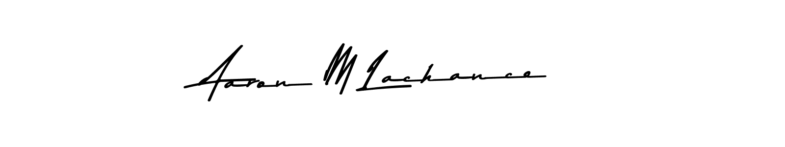 It looks lik you need a new signature style for name Aaron M Lachance. Design unique handwritten (Asem Kandis PERSONAL USE) signature with our free signature maker in just a few clicks. Aaron M Lachance signature style 9 images and pictures png