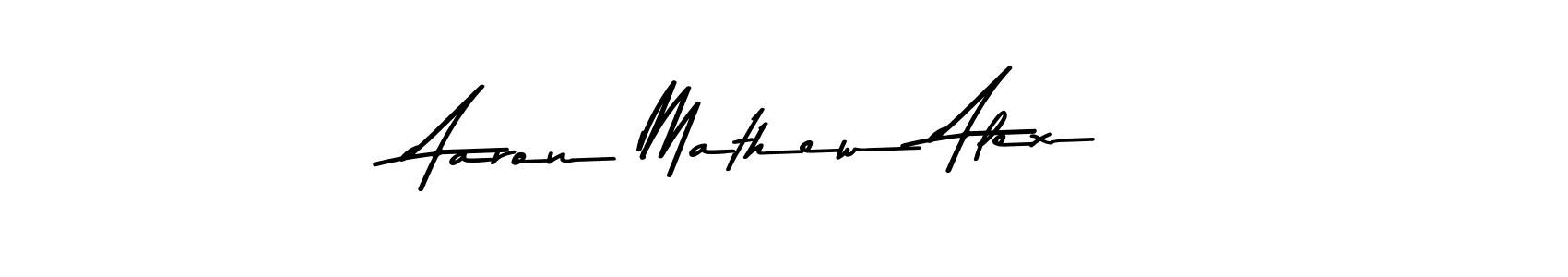 How to make Aaron Mathew Alex signature? Asem Kandis PERSONAL USE is a professional autograph style. Create handwritten signature for Aaron Mathew Alex name. Aaron Mathew Alex signature style 9 images and pictures png