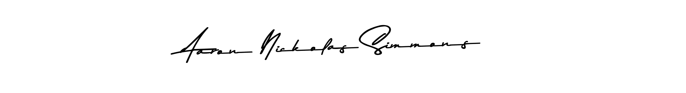 Also we have Aaron Nickolas Simmons name is the best signature style. Create professional handwritten signature collection using Asem Kandis PERSONAL USE autograph style. Aaron Nickolas Simmons signature style 9 images and pictures png