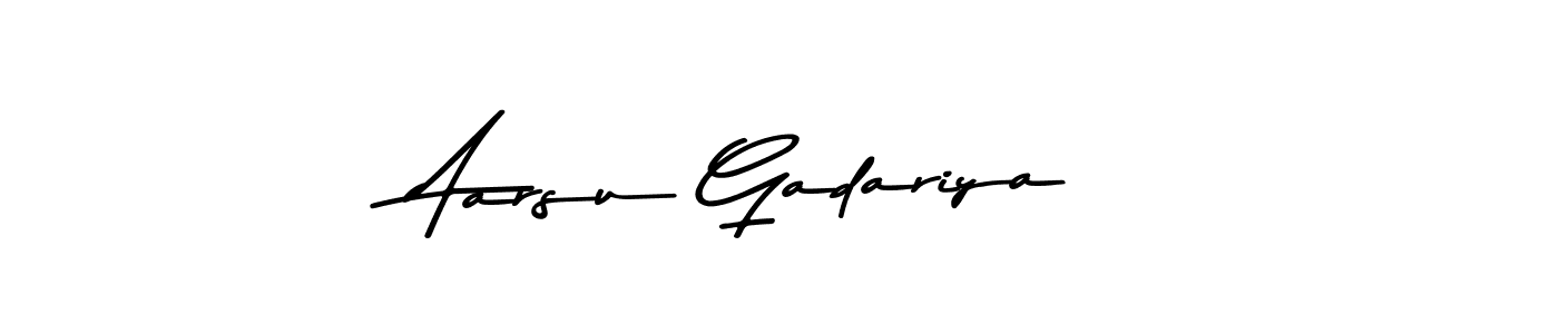 Make a beautiful signature design for name Aarsu Gadariya. Use this online signature maker to create a handwritten signature for free. Aarsu Gadariya signature style 9 images and pictures png