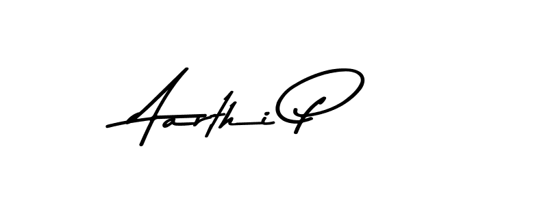 How to make Aarthi P signature? Asem Kandis PERSONAL USE is a professional autograph style. Create handwritten signature for Aarthi P name. Aarthi P signature style 9 images and pictures png