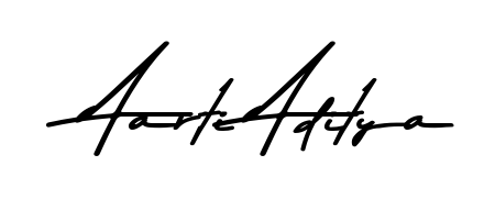 Use a signature maker to create a handwritten signature online. With this signature software, you can design (Asem Kandis PERSONAL USE) your own signature for name Aarti Aditya. Aarti Aditya signature style 9 images and pictures png