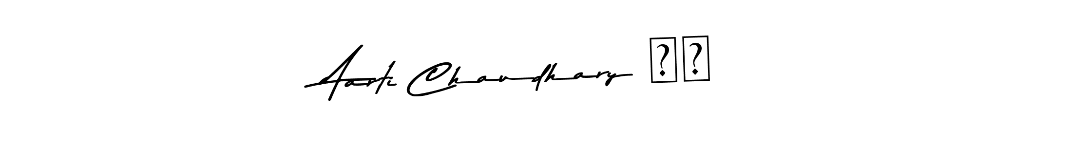 The best way (Asem Kandis PERSONAL USE) to make a short signature is to pick only two or three words in your name. The name Aarti Chaudhary ♥️ include a total of six letters. For converting this name. Aarti Chaudhary ♥️ signature style 9 images and pictures png