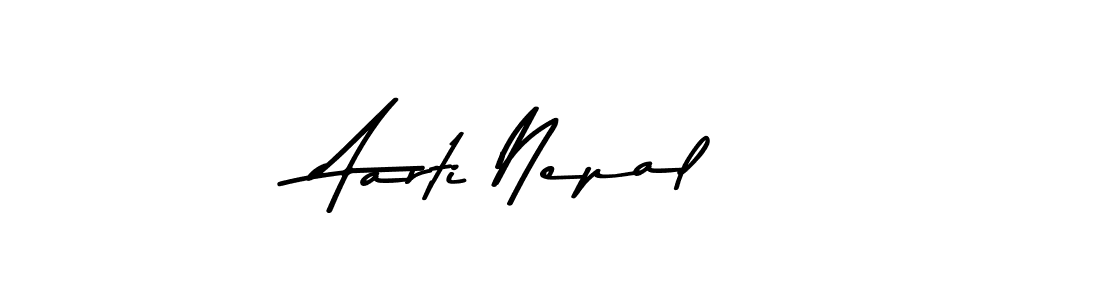 Use a signature maker to create a handwritten signature online. With this signature software, you can design (Asem Kandis PERSONAL USE) your own signature for name Aarti Nepal. Aarti Nepal signature style 9 images and pictures png