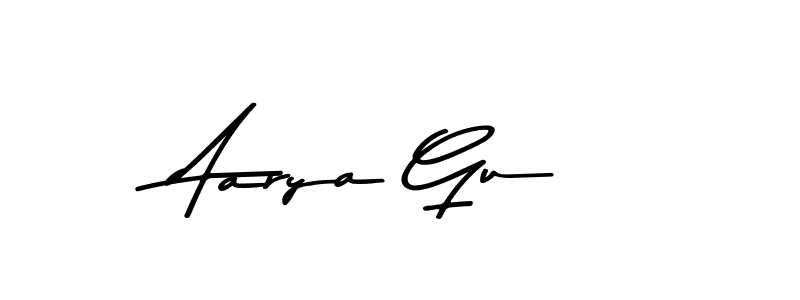 Use a signature maker to create a handwritten signature online. With this signature software, you can design (Asem Kandis PERSONAL USE) your own signature for name Aarya Gu. Aarya Gu signature style 9 images and pictures png