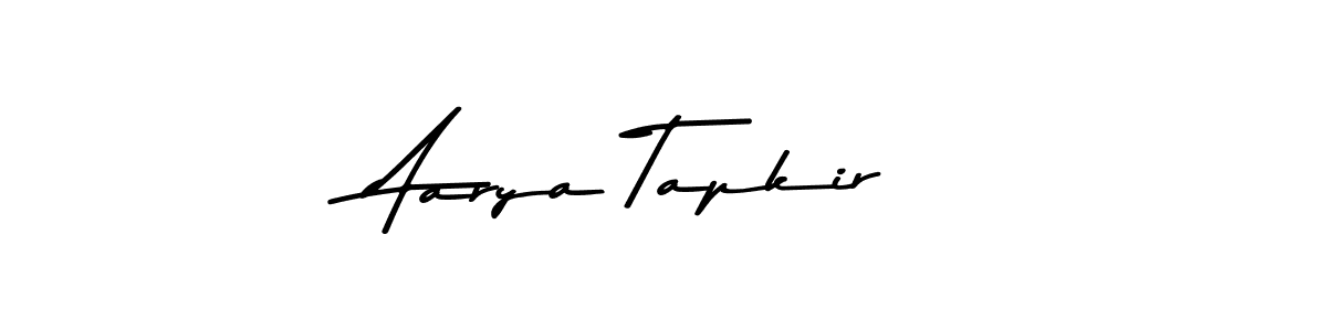 The best way (Asem Kandis PERSONAL USE) to make a short signature is to pick only two or three words in your name. The name Aarya Tapkir include a total of six letters. For converting this name. Aarya Tapkir signature style 9 images and pictures png