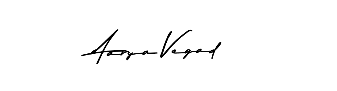 Design your own signature with our free online signature maker. With this signature software, you can create a handwritten (Asem Kandis PERSONAL USE) signature for name Aarya Vegad. Aarya Vegad signature style 9 images and pictures png