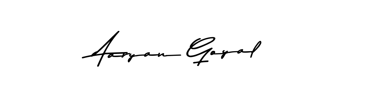 The best way (Asem Kandis PERSONAL USE) to make a short signature is to pick only two or three words in your name. The name Aaryan Goyal include a total of six letters. For converting this name. Aaryan Goyal signature style 9 images and pictures png