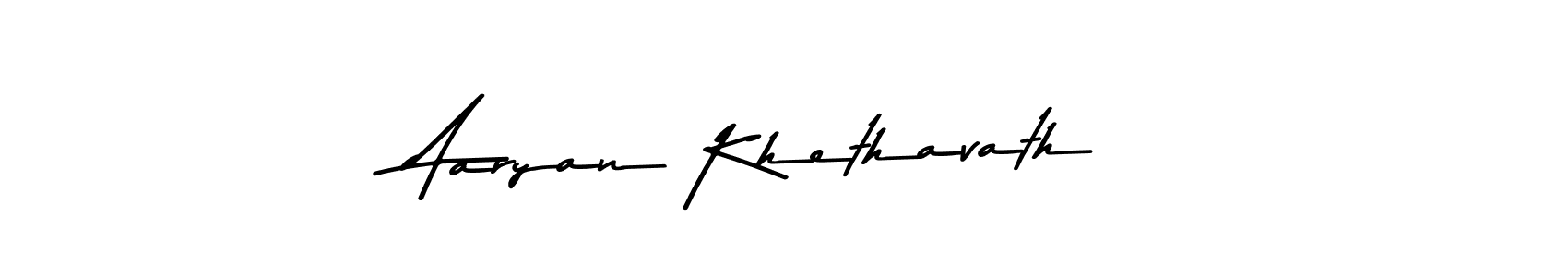 Create a beautiful signature design for name Aaryan Khethavath. With this signature (Asem Kandis PERSONAL USE) fonts, you can make a handwritten signature for free. Aaryan Khethavath signature style 9 images and pictures png