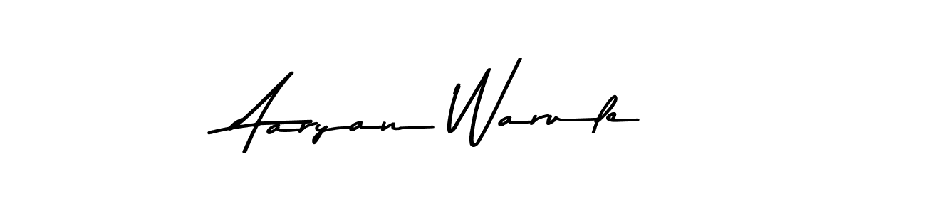 Create a beautiful signature design for name Aaryan Warule. With this signature (Asem Kandis PERSONAL USE) fonts, you can make a handwritten signature for free. Aaryan Warule signature style 9 images and pictures png