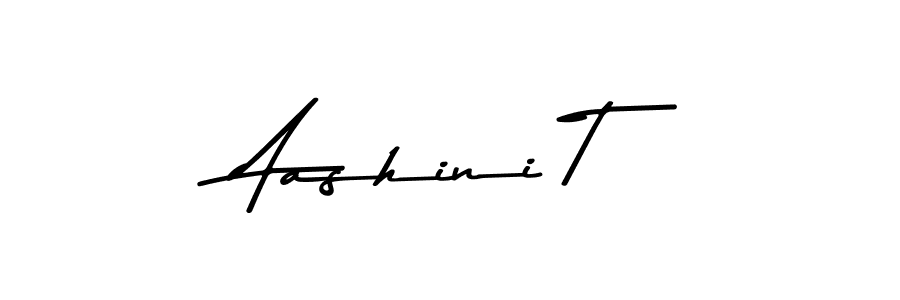 How to make Aashini T signature? Asem Kandis PERSONAL USE is a professional autograph style. Create handwritten signature for Aashini T name. Aashini T signature style 9 images and pictures png