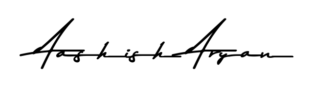 Download transparent PNG signature for name Aashish Aryan styled with Asem Kandis PERSONAL USE font. Ready to paste directly into PDF and Word agreements. Aashish Aryan signature style 9 images and pictures png