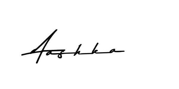 How to make Aashka name signature. Use Asem Kandis PERSONAL USE style for creating short signs online. This is the latest handwritten sign. Aashka signature style 9 images and pictures png