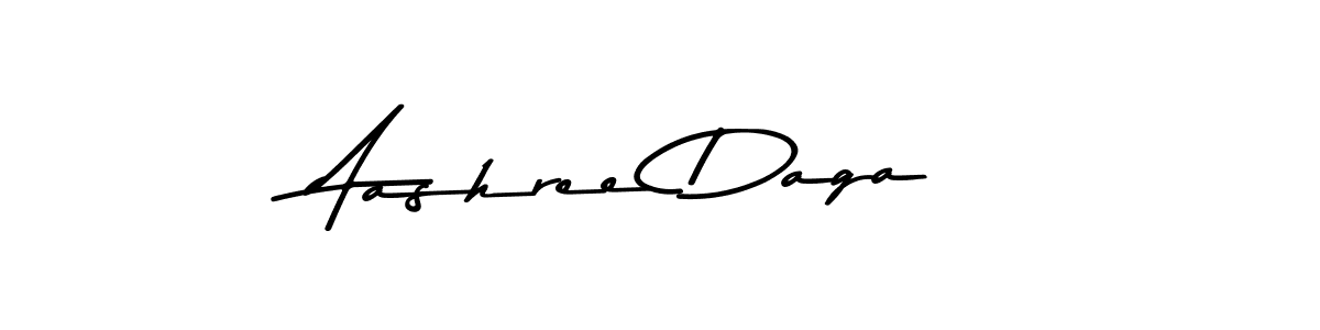 Design your own signature with our free online signature maker. With this signature software, you can create a handwritten (Asem Kandis PERSONAL USE) signature for name Aashree Daga. Aashree Daga signature style 9 images and pictures png