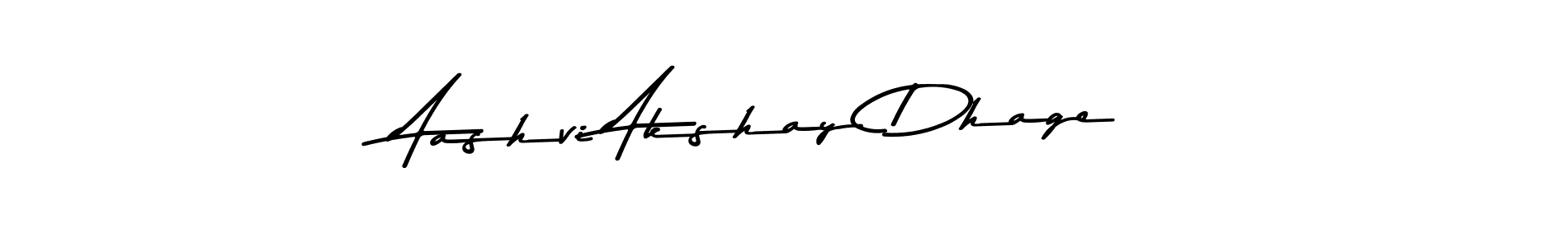 Aashvi Akshay Dhage stylish signature style. Best Handwritten Sign (Asem Kandis PERSONAL USE) for my name. Handwritten Signature Collection Ideas for my name Aashvi Akshay Dhage. Aashvi Akshay Dhage signature style 9 images and pictures png