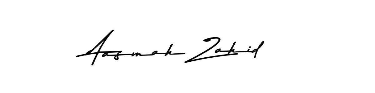 Make a beautiful signature design for name Aasmah Zahid. Use this online signature maker to create a handwritten signature for free. Aasmah Zahid signature style 9 images and pictures png