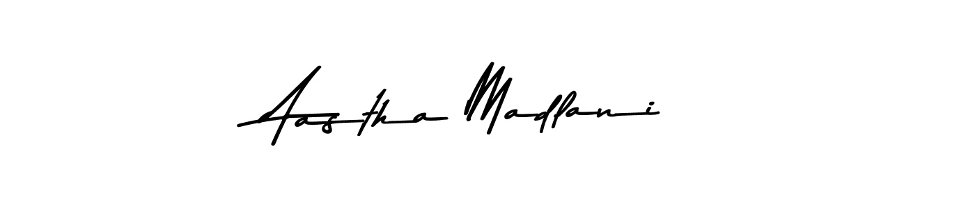 Here are the top 10 professional signature styles for the name Aastha Madlani. These are the best autograph styles you can use for your name. Aastha Madlani signature style 9 images and pictures png