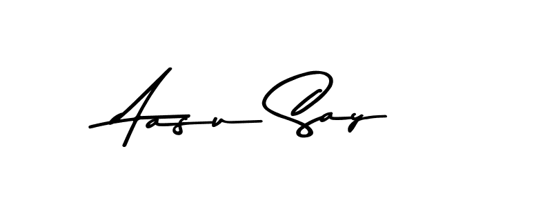 Make a beautiful signature design for name Aasu Say. Use this online signature maker to create a handwritten signature for free. Aasu Say signature style 9 images and pictures png