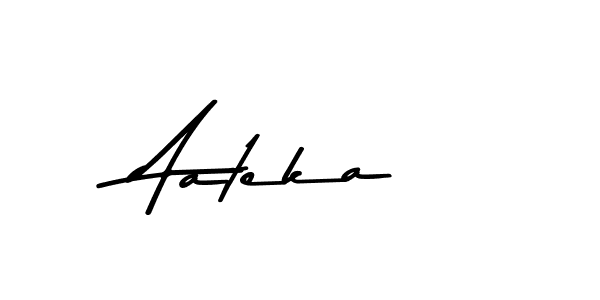 How to make Aateka name signature. Use Asem Kandis PERSONAL USE style for creating short signs online. This is the latest handwritten sign. Aateka signature style 9 images and pictures png