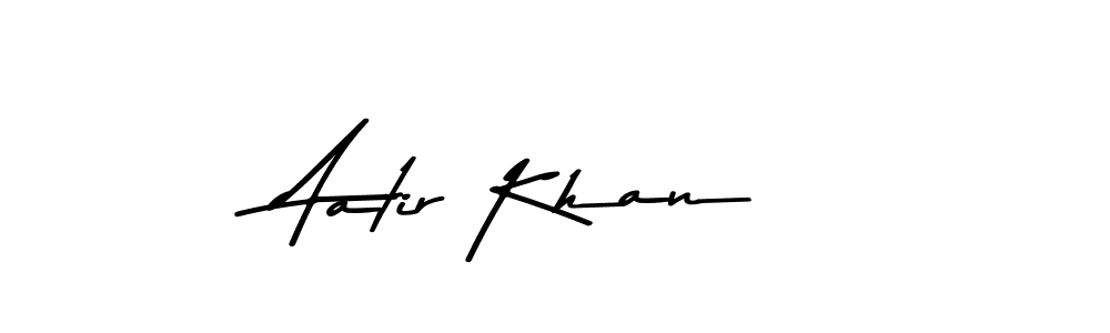 Create a beautiful signature design for name Aatir Khan. With this signature (Asem Kandis PERSONAL USE) fonts, you can make a handwritten signature for free. Aatir Khan signature style 9 images and pictures png