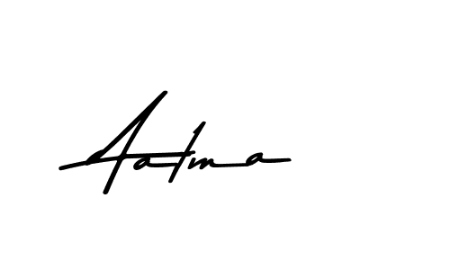 Create a beautiful signature design for name Aatma. With this signature (Asem Kandis PERSONAL USE) fonts, you can make a handwritten signature for free. Aatma signature style 9 images and pictures png