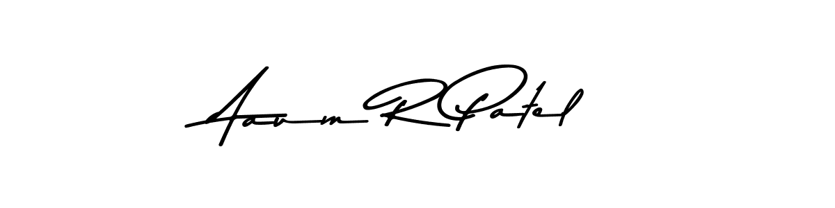 if you are searching for the best signature style for your name Aaum R Patel. so please give up your signature search. here we have designed multiple signature styles  using Asem Kandis PERSONAL USE. Aaum R Patel signature style 9 images and pictures png