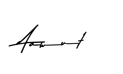 How to make Aawut name signature. Use Asem Kandis PERSONAL USE style for creating short signs online. This is the latest handwritten sign. Aawut signature style 9 images and pictures png