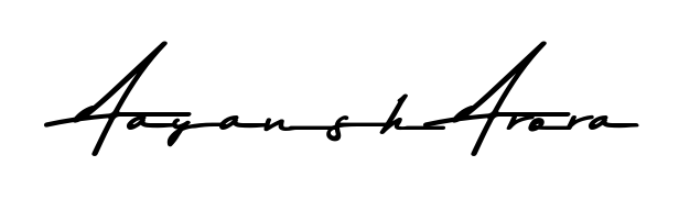 An effortless, minimalist signature concept for Aayansh Arora using Asem Kandis PERSONAL USE design. Clean lines that look great on any document. Aayansh Arora signature style 9 images and pictures png