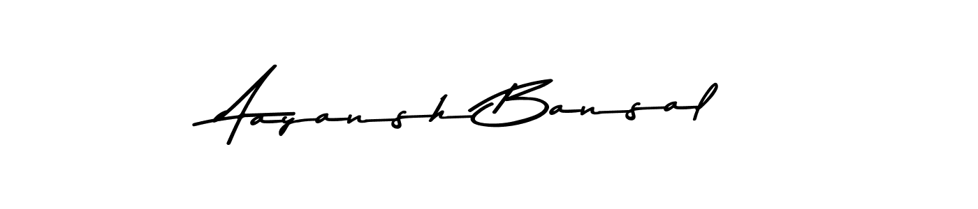 How to make Aayansh Bansal signature? Asem Kandis PERSONAL USE is a professional autograph style. Create handwritten signature for Aayansh Bansal name. Aayansh Bansal signature style 9 images and pictures png