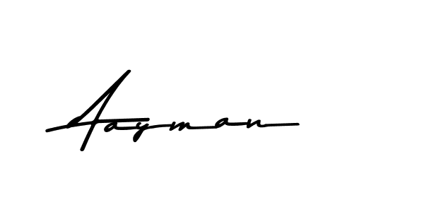 How to make Aayman name signature. Use Asem Kandis PERSONAL USE style for creating short signs online. This is the latest handwritten sign. Aayman signature style 9 images and pictures png