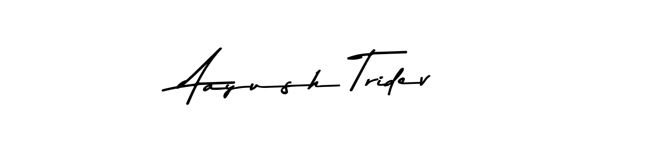 Make a beautiful signature design for name Aayush Tridev. Use this online signature maker to create a handwritten signature for free. Aayush Tridev signature style 9 images and pictures png