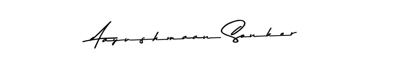 Here are the top 10 professional signature styles for the name Aayushmaan Sonker. These are the best autograph styles you can use for your name. Aayushmaan Sonker signature style 9 images and pictures png