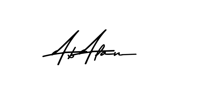 This is the best signature style for the Ab Alan name. Also you like these signature font (Asem Kandis PERSONAL USE). Mix name signature. Ab Alan signature style 9 images and pictures png