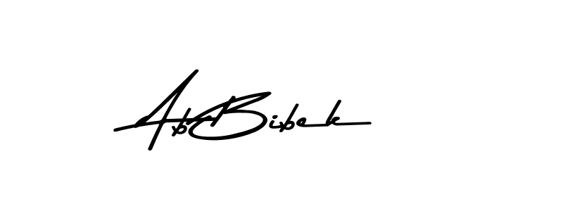 You should practise on your own different ways (Asem Kandis PERSONAL USE) to write your name (Ab Bibek) in signature. don't let someone else do it for you. Ab Bibek signature style 9 images and pictures png