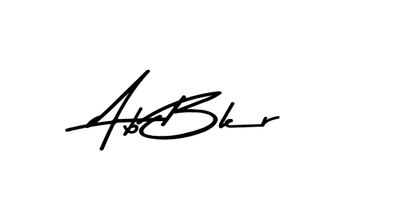 Make a beautiful signature design for name Ab Bkr. With this signature (Asem Kandis PERSONAL USE) style, you can create a handwritten signature for free. Ab Bkr signature style 9 images and pictures png