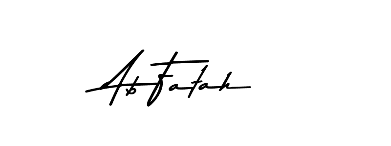 Design your own signature with our free online signature maker. With this signature software, you can create a handwritten (Asem Kandis PERSONAL USE) signature for name Ab Fatah. Ab Fatah signature style 9 images and pictures png