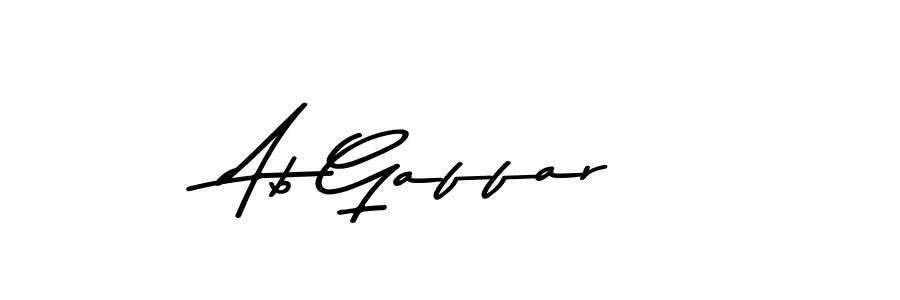Use a signature maker to create a handwritten signature online. With this signature software, you can design (Asem Kandis PERSONAL USE) your own signature for name Ab Gaffar. Ab Gaffar signature style 9 images and pictures png