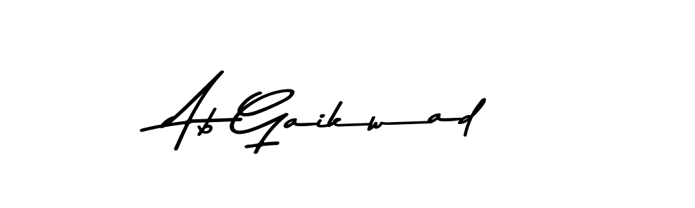 Use a signature maker to create a handwritten signature online. With this signature software, you can design (Asem Kandis PERSONAL USE) your own signature for name Ab Gaikwad. Ab Gaikwad signature style 9 images and pictures png