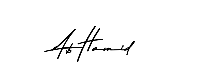 Also You can easily find your signature by using the search form. We will create Ab Hamid name handwritten signature images for you free of cost using Asem Kandis PERSONAL USE sign style. Ab Hamid signature style 9 images and pictures png