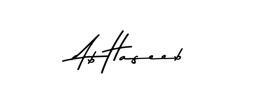 if you are searching for the best signature style for your name Ab Haseeb. so please give up your signature search. here we have designed multiple signature styles  using Asem Kandis PERSONAL USE. Ab Haseeb signature style 9 images and pictures png