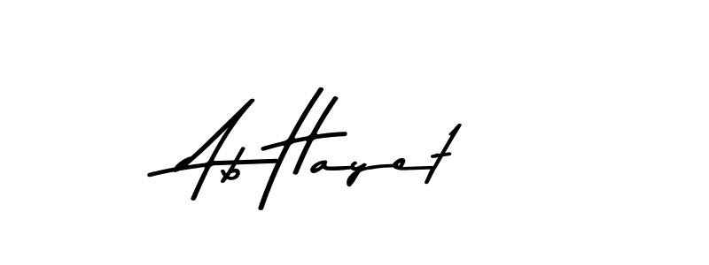 if you are searching for the best signature style for your name Ab Hayet. so please give up your signature search. here we have designed multiple signature styles  using Asem Kandis PERSONAL USE. Ab Hayet signature style 9 images and pictures png