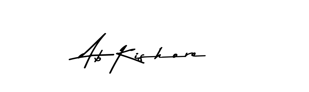 Create a beautiful signature design for name Ab Kishore. With this signature (Asem Kandis PERSONAL USE) fonts, you can make a handwritten signature for free. Ab Kishore signature style 9 images and pictures png